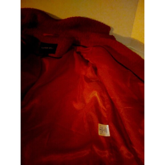LANDS' END Women's Coat Size 14P Wool-Blend Red - Picture 4 of 8